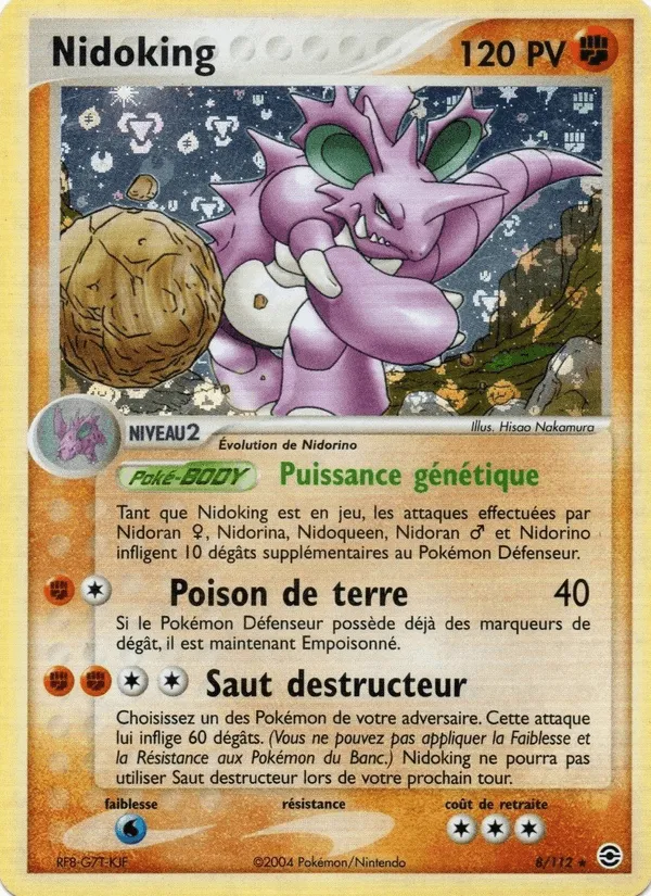 Nidoking · EX Rouge Feu & Vert Feuille 8/112