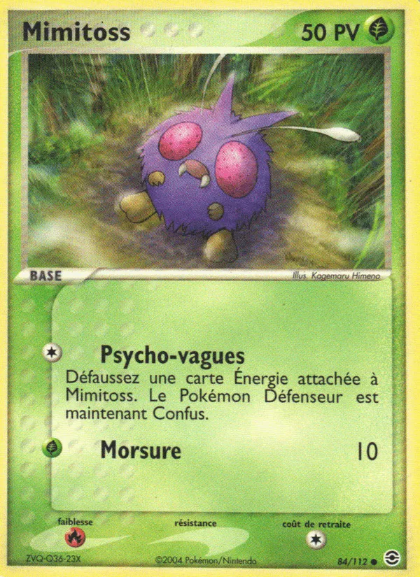 Mimitoss · EX Rouge Feu & Vert Feuille 84/112