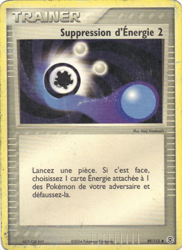 Suppression d'Énergie 2 · EX Rouge Feu & Vert Feuille 89/112