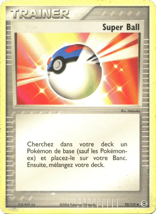 Super Ball · EX Rouge Feu & Vert Feuille 92/112