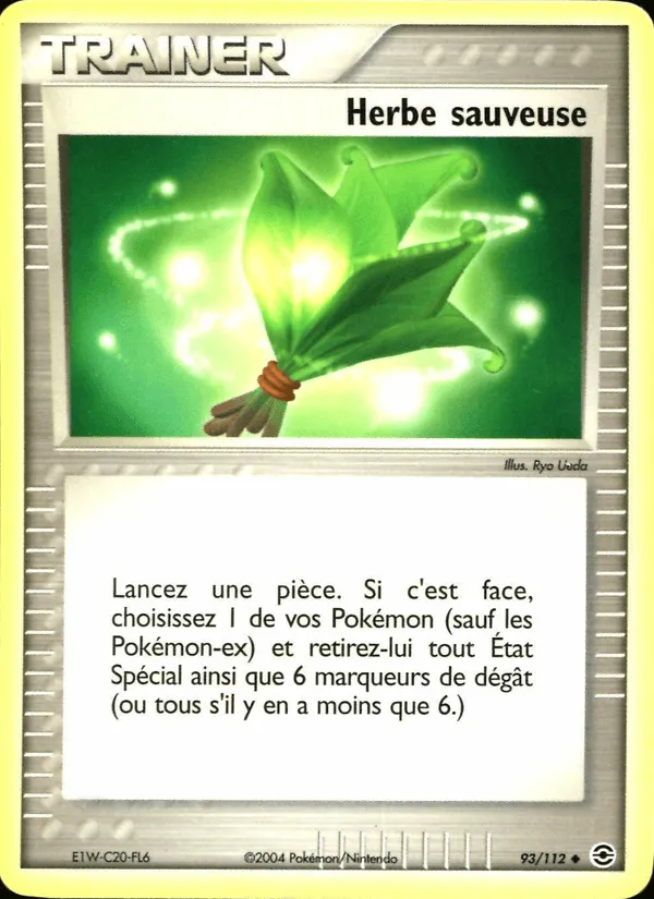 Herbe sauveuse · EX Rouge Feu & Vert Feuille 93/112