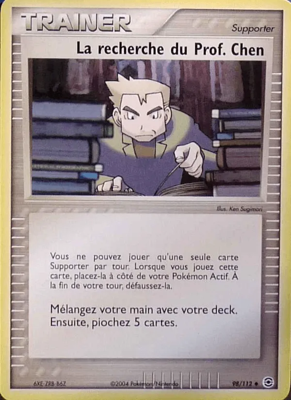 La recherche du Prof. Chen · EX Rouge Feu & Vert Feuille 98/112