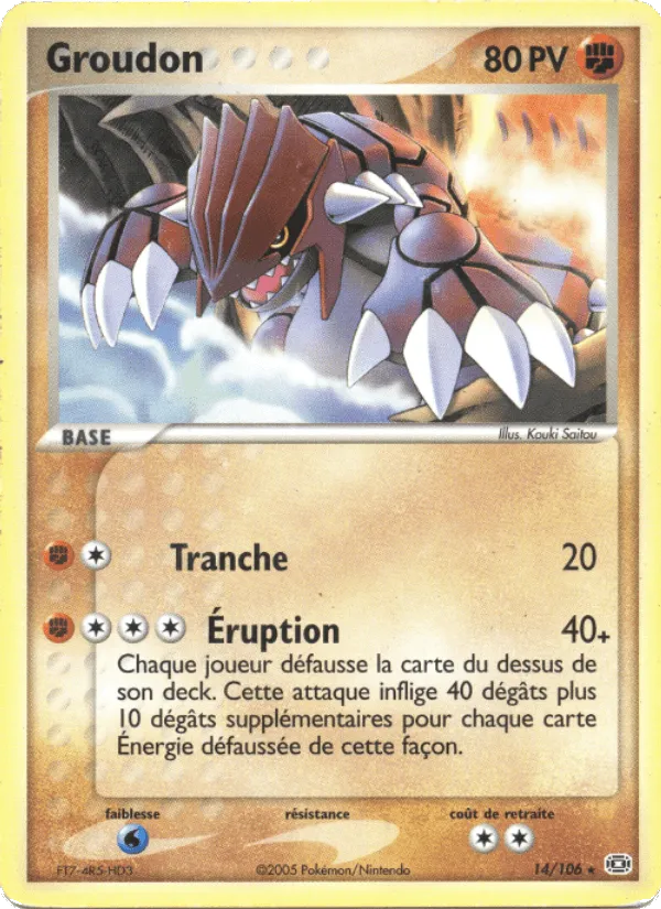 Groudon · EX Émeraude 14/106