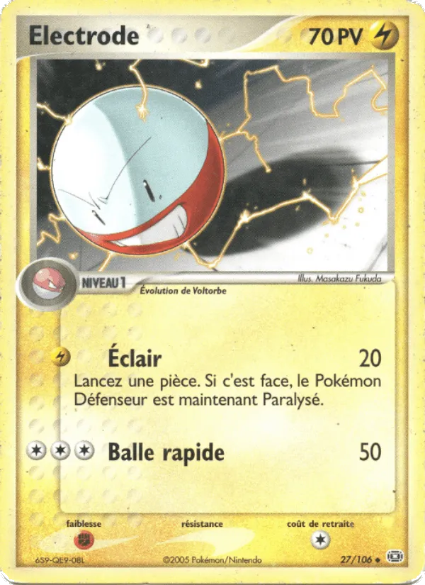 Électrode · EX Émeraude 27/106