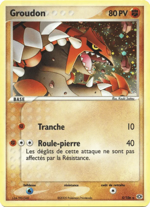 Groudon · EX Émeraude 5/106