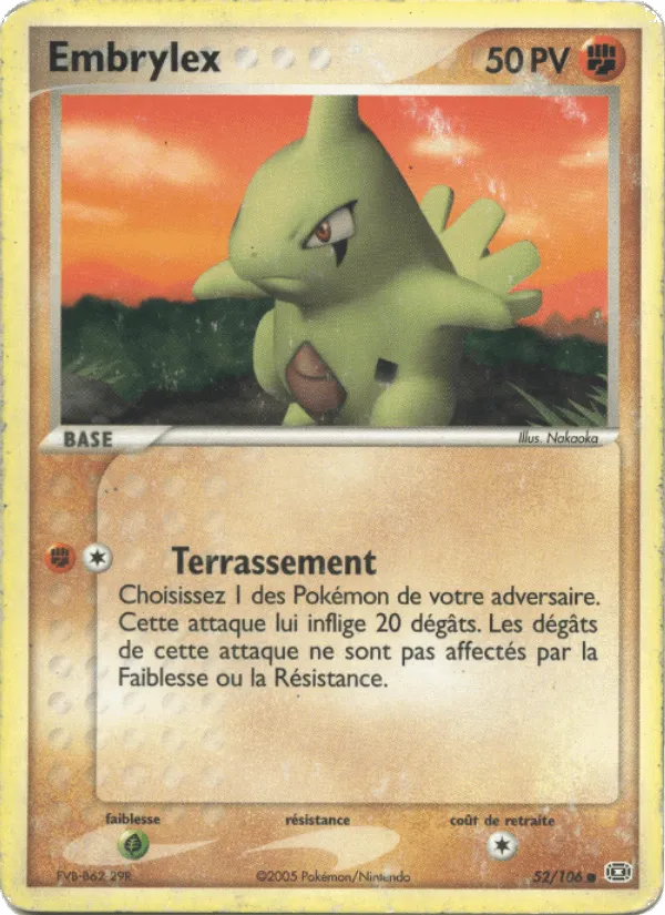 Embrylex · EX Émeraude 52/106