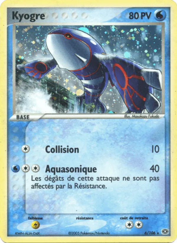 Kyogre · EX Émeraude 6/106