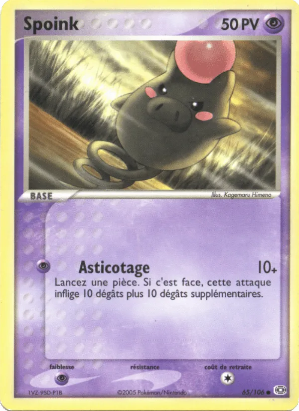 Spoink · EX Émeraude 65/106