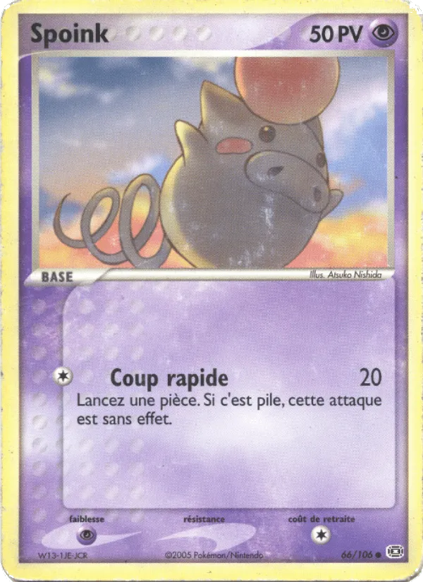 Spoink · EX Émeraude 66/106