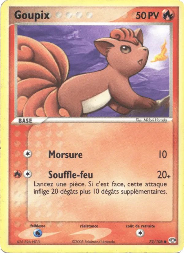 Goupix · EX Émeraude 72/106