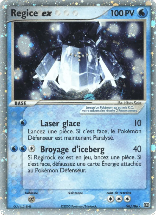 Regice ex · EX Émeraude 98/106