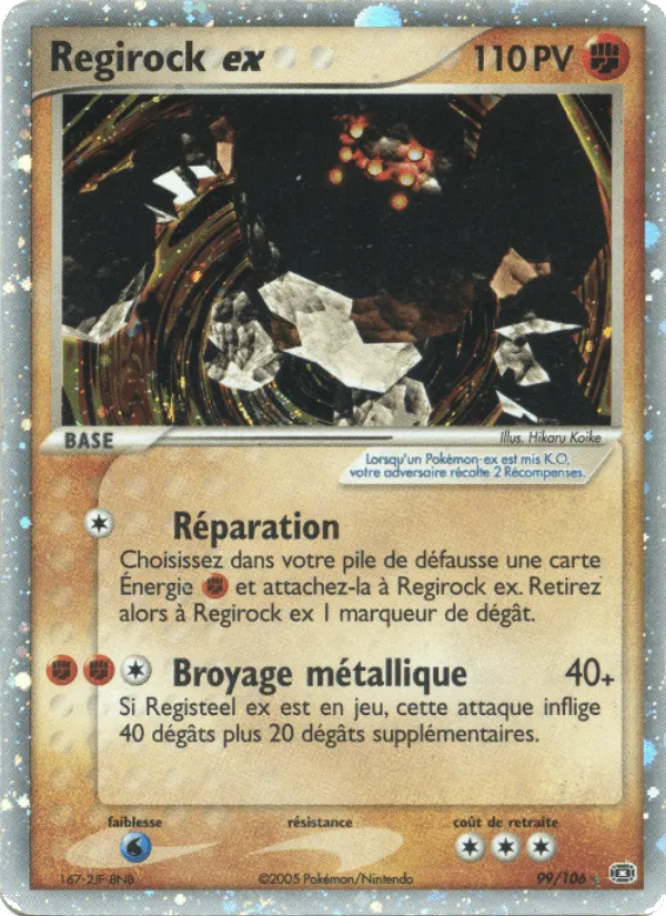 Regirock ex · EX Émeraude 99/106