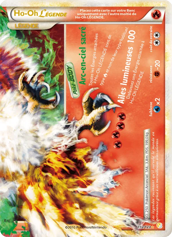 Ho-Oh LÉGENDAIRE · HeartGold SoulSilver 112/123