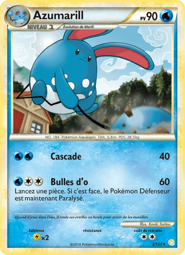 Azumarill · HeartGold SoulSilver 2/123