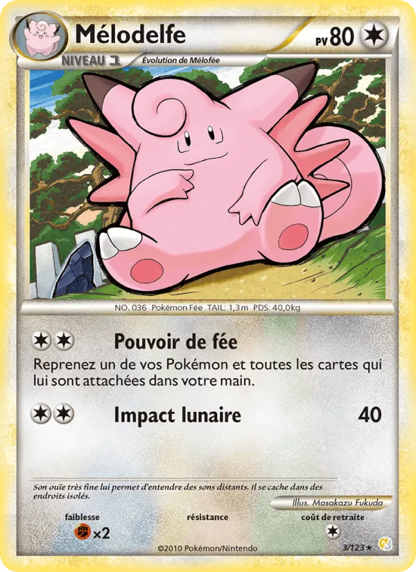 Mélodelfe · HeartGold SoulSilver 3/123