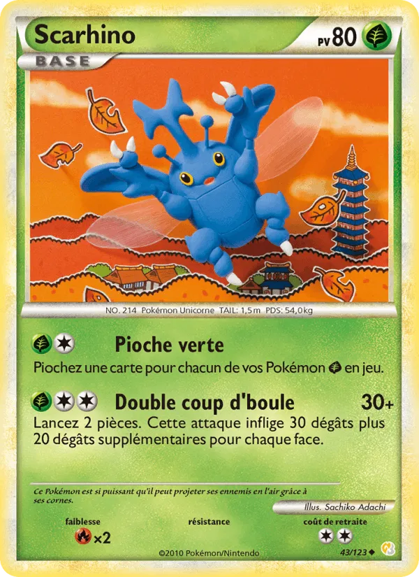 Scarhino · HeartGold SoulSilver 43/123