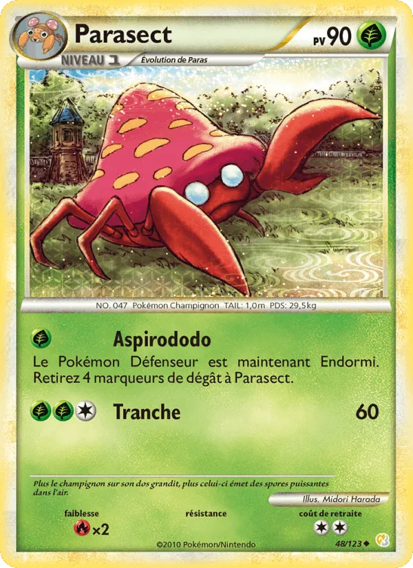 Parasect · HeartGold SoulSilver 48/123