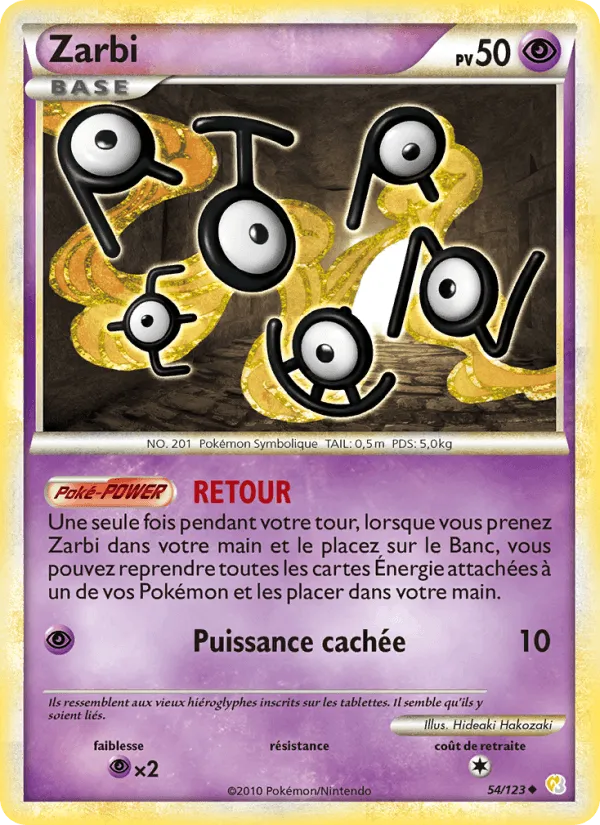 Zarbi · HeartGold SoulSilver 54/123