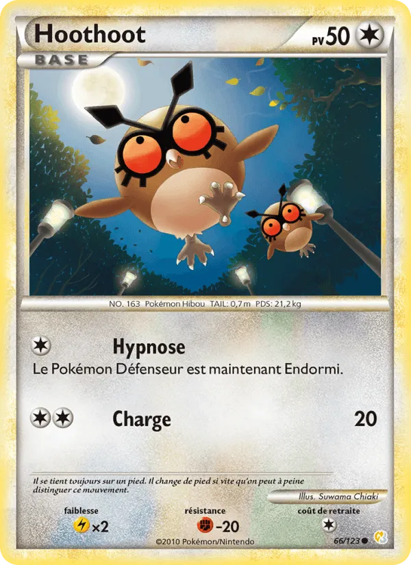 Hoothoot · HeartGold SoulSilver 66/123