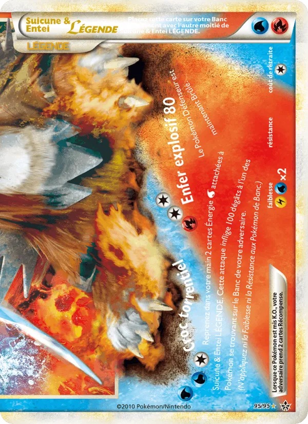 Suicune & Entei LÉGENDE (bas) · Déchaînement 95/95