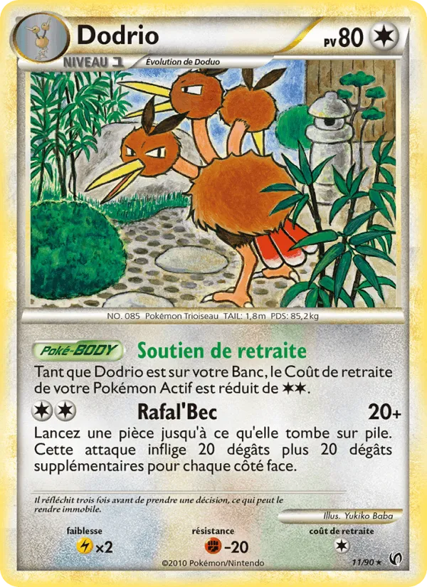 Dodrio · Indomptable 11/90