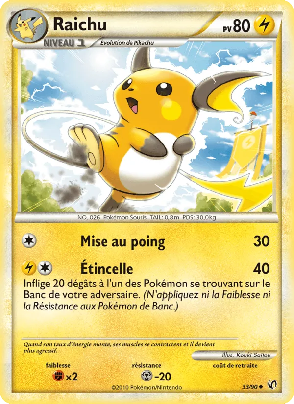 Raichu · Indomptable 33/90