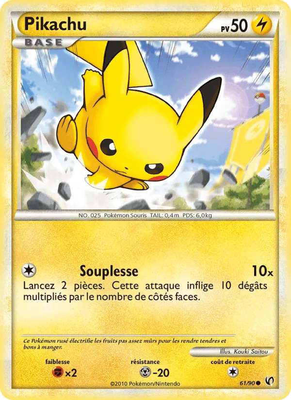 Pikachu · Indomptable 61/90