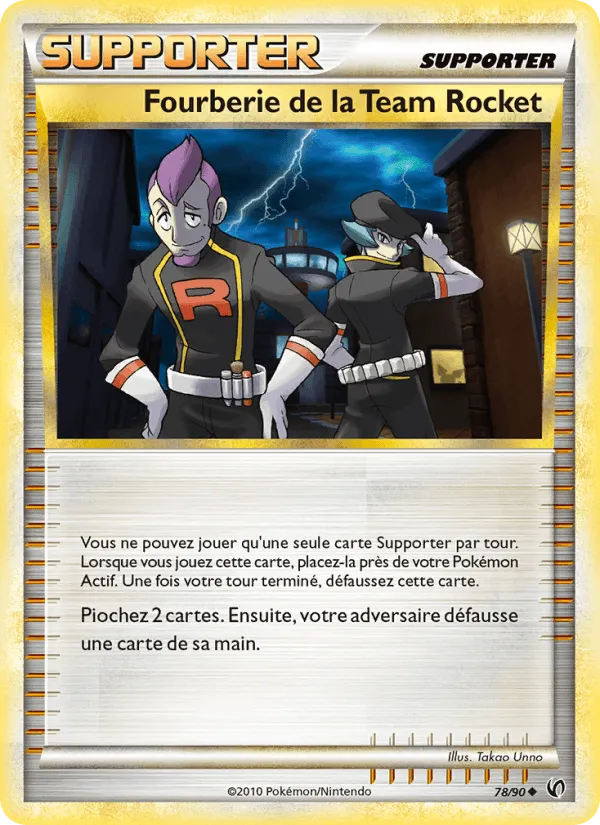 Fourberie de la Team Rocket · Indomptable 78/90