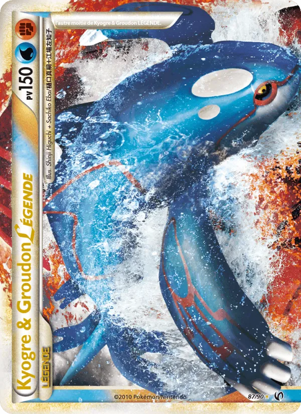 Kyogre & Groudon LÉGENDE · Indomptable 87/90