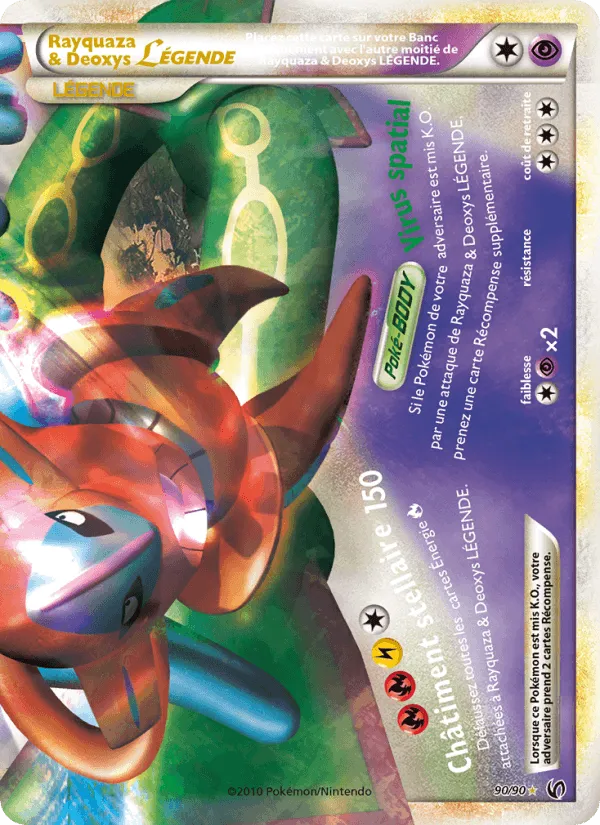 Rayquaza & Deoxys LÉGENDE · Indomptable 90/90