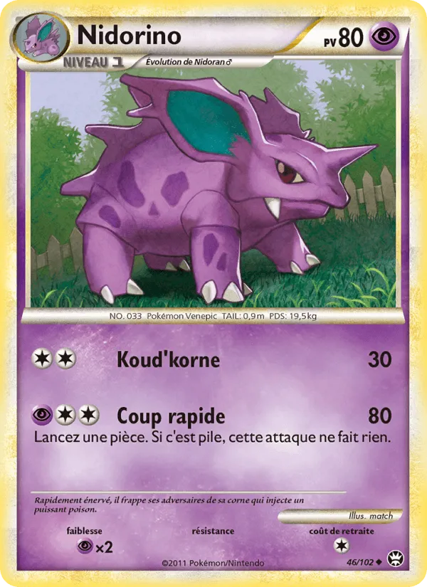 Nidorino · Triomphant 46/102
