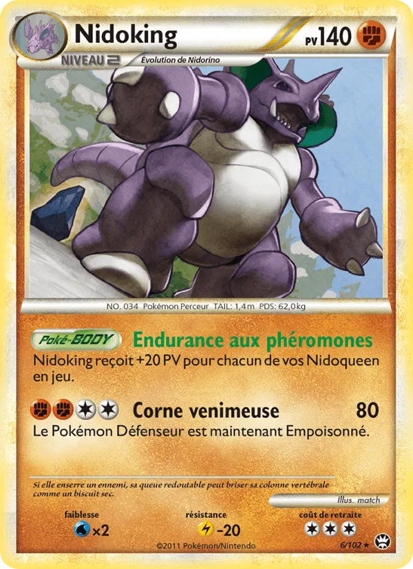 Nidoking · Triomphant 6/102