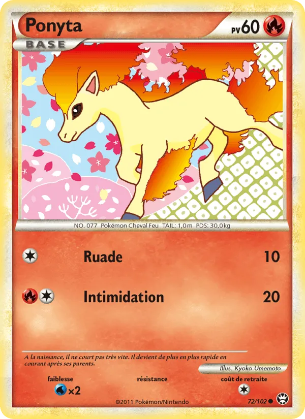 Ponyta · Triomphant 72/102