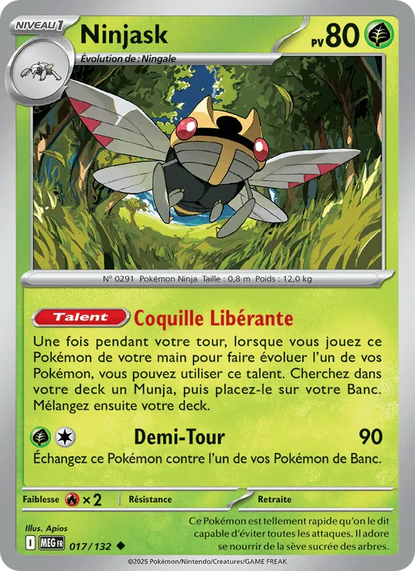 Ninjask · Méga-Évolution 017/132