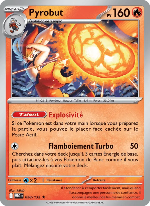 Pyrobut · Méga-Évolution 028/132