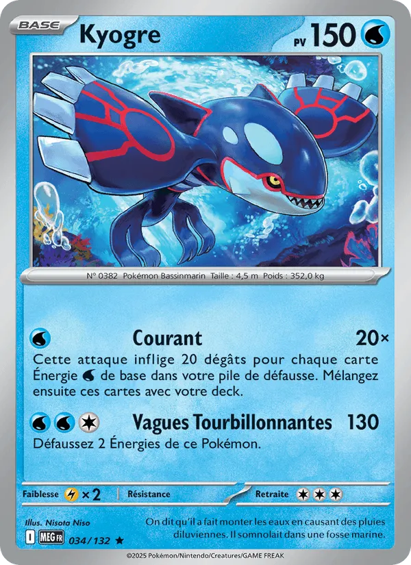 Kyogre · Méga-Évolution 034/132