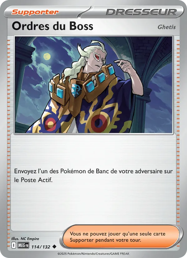 Ordres du Boss · Méga-Évolution 114/132