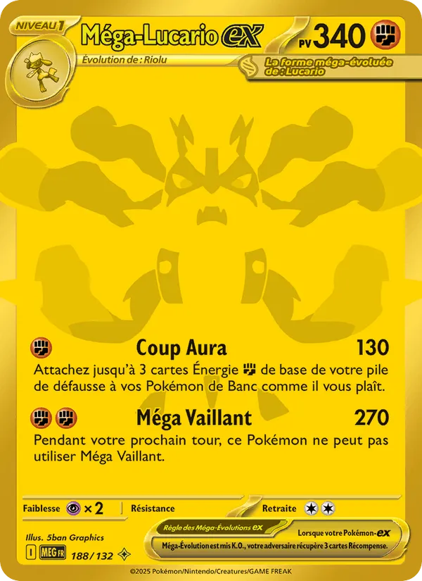 Méga-Lucario-ex · Méga-Évolution 188/132