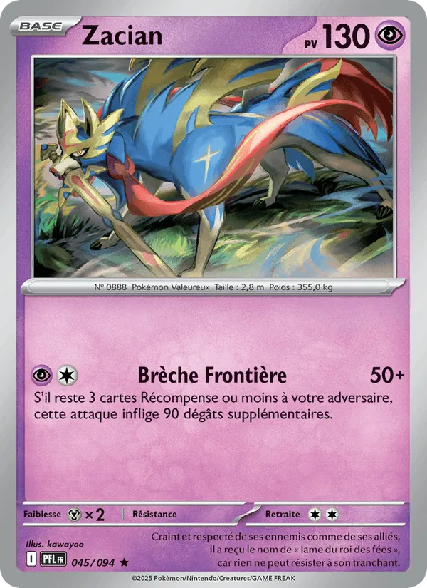 Zacian · Flammes Fantasmagoriques 045/94