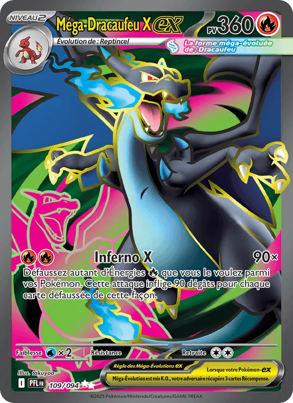 Méga-Dracaufeu X-ex · Flammes Fantasmagoriques 109/94