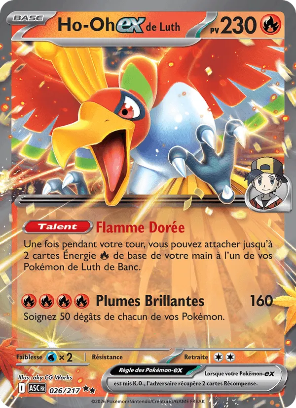 Ho-Oh-ex de Luth · Héros Transcendants 026/217