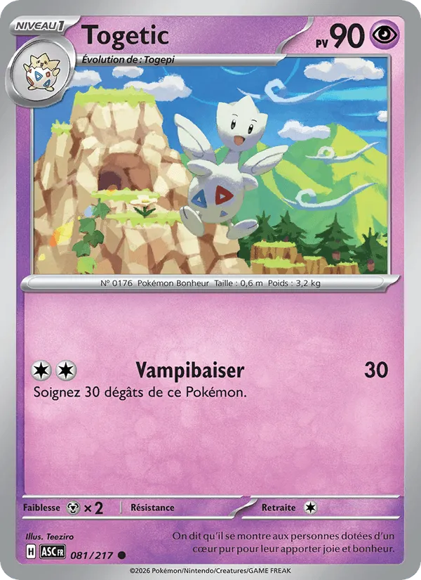Togetic · Héros Transcendants 081/217