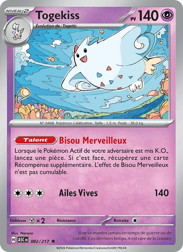 Togekiss · Héros Transcendants 082/217