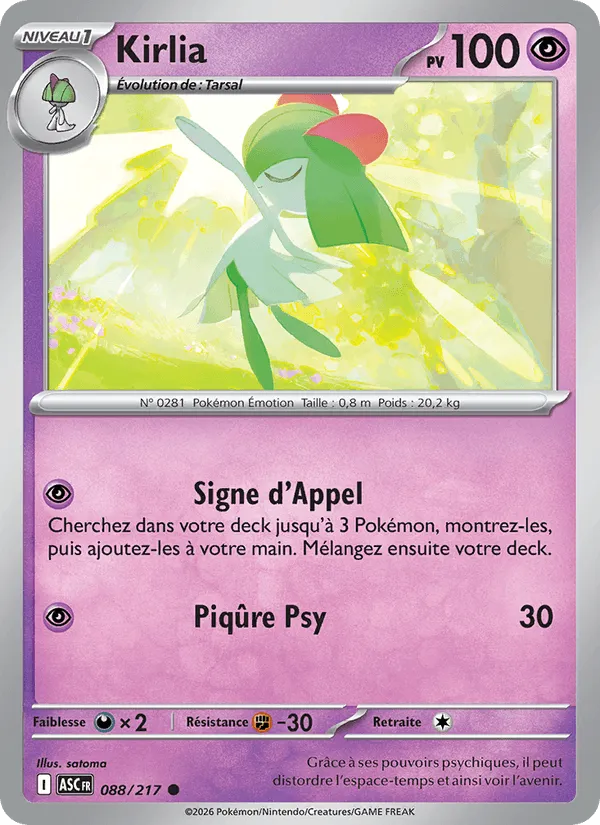 Kirlia · Héros Transcendants 088/217