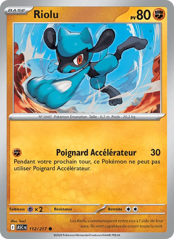 Riolu · Héros Transcendants 112/217