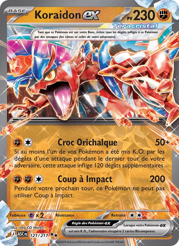 Koraidon-ex · Héros Transcendants 121/217