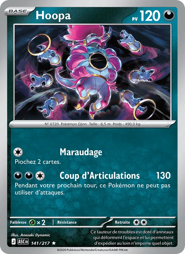 Hoopa · Héros Transcendants 141/217