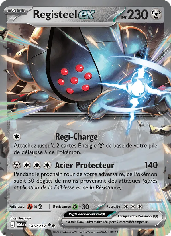 Registeel-ex · Héros Transcendants 145/217