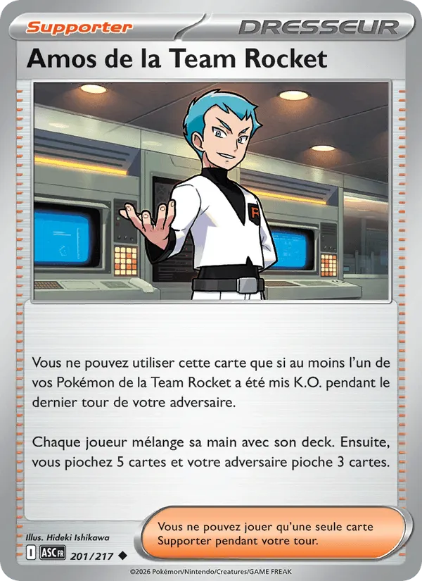 Amos de la Team Rocket · Héros Transcendants 201/217