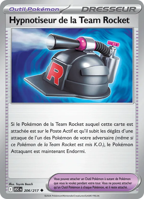 Hypnotiseur de la Team Rocket · Héros Transcendants 206/217